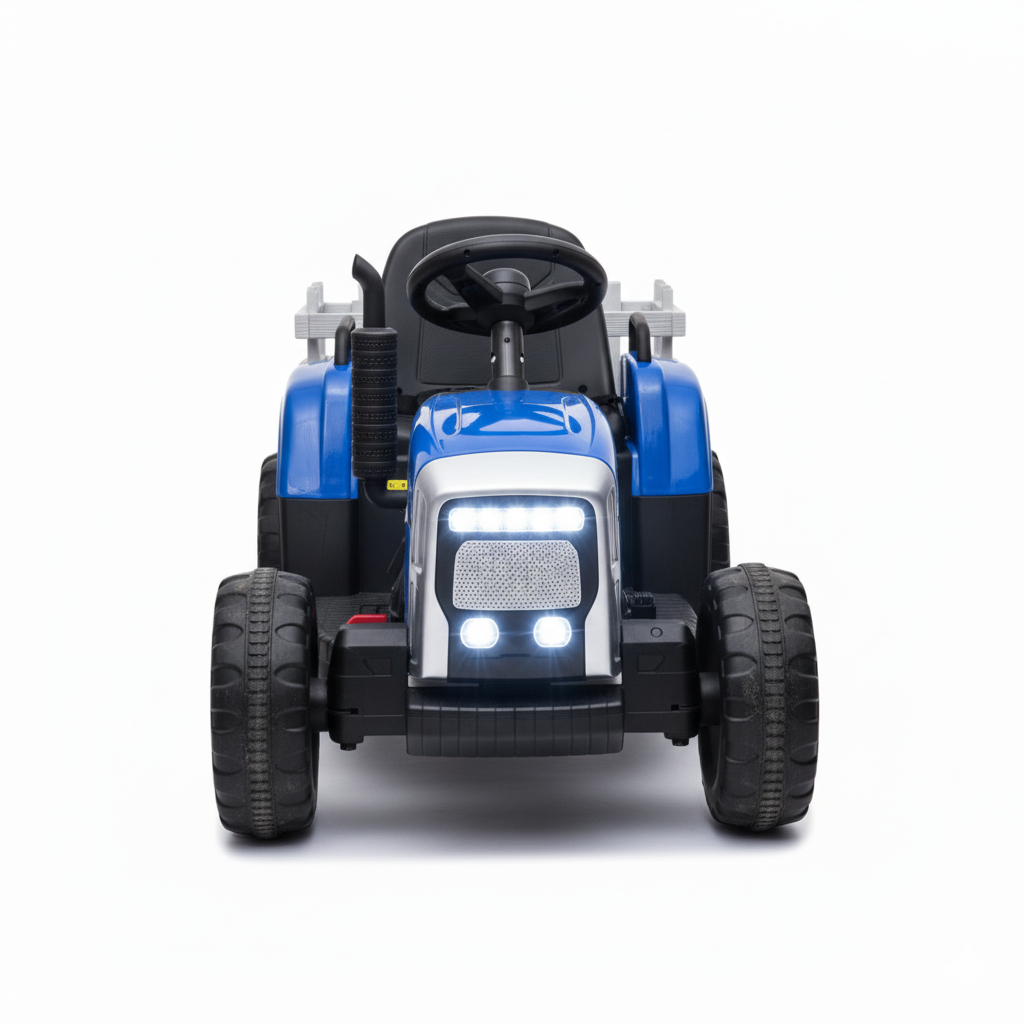 Tracteur électrique enfant, Bleu