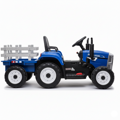 Tracteur électrique enfant, Bleu