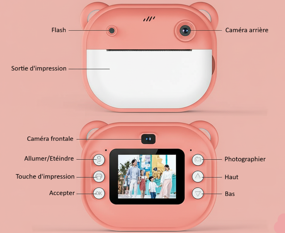 Appareil photo enfant, modèle "Print"